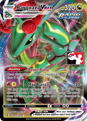 Rayquaza VMAX, Prize Pack Series Cards