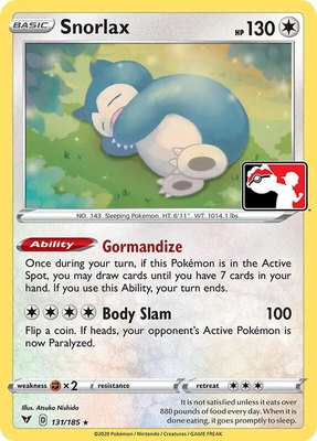 Snorlax, Prize Pack Series Cards