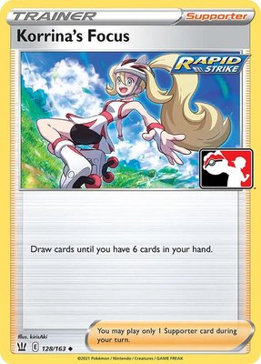 Korrina's Focus, Prize Pack Series Cards