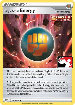 Single Strike Energy, Prize Pack Series Cards