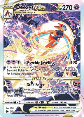 Deoxys VSTAR, Crown Zenith: Galarian Gallery