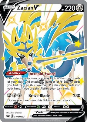 Zacian V (Shiny), Sword & Shield Promo Cards