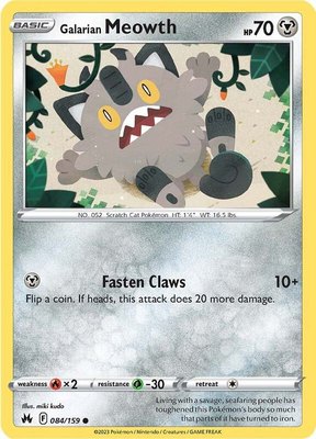 Galarian Meowth, Crown Zenith
