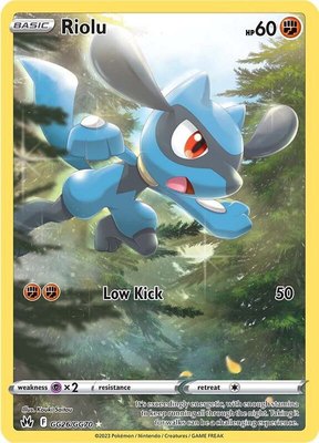 Riolu, Crown Zenith: Galarian Gallery