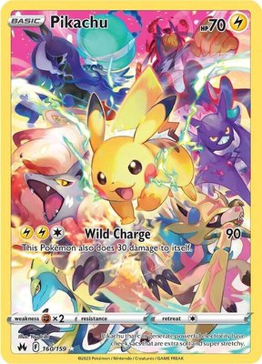 Pikachu (Secret), Crown Zenith