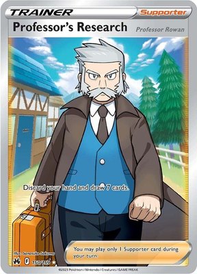 Professor's Research [Professor Rowan] (Full Art), Crown Zenith