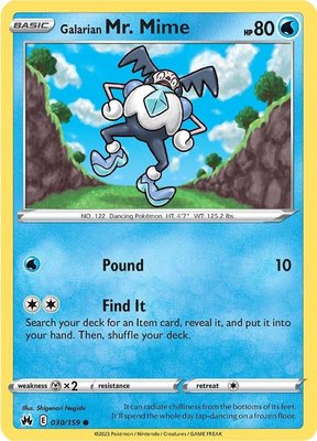 Galarian Mr. Mime, Crown Zenith