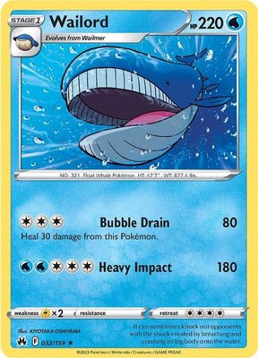 Wailord, Crown Zenith