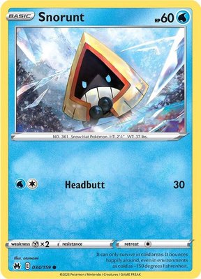Snorunt, Crown Zenith