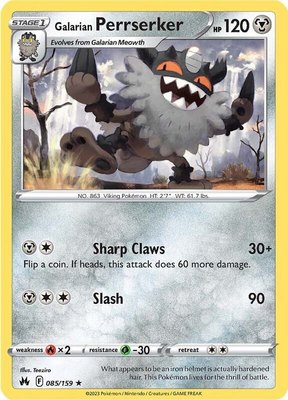 Galarian Perrserker, Crown Zenith
