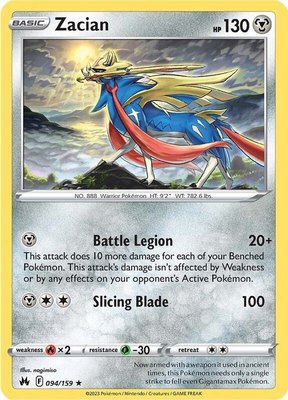 Zacian, Crown Zenith