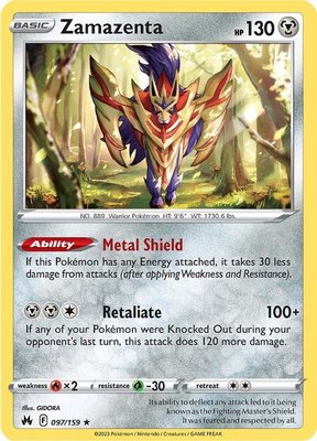 Zamazenta, Crown Zenith