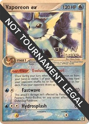 Vaporeon ex (Jun Hasebe), World Championship Decks