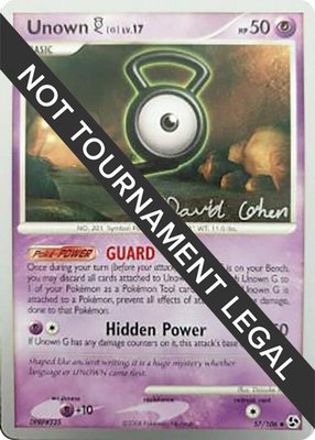 Unown [G] (David Cohen), World Championship Decks