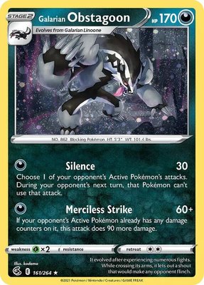 Galarian Obstagoon (Cosmos Holo), Miscellaneous Cards & Products