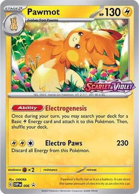 Pawmot (Prerelease), Scarlet & Violet Promo Cards