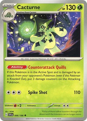 Cacturne, Scarlet & Violet Base Set