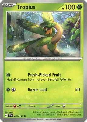 Tropius, Scarlet & Violet Base Set