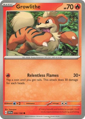 Growlithe, Scarlet & Violet Base Set