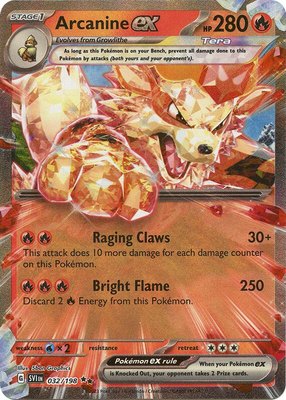 Arcanine ex, Scarlet & Violet Base Set