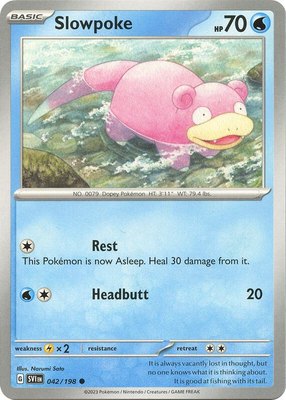 Slowpoke, Scarlet & Violet Base Set
