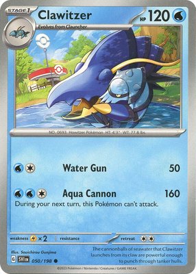 Clawitzer, Scarlet & Violet Base Set