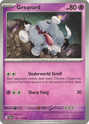 Greavard, Scarlet & Violet Base Set