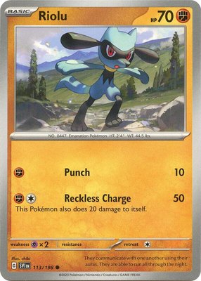 Riolu, Scarlet & Violet Base Set