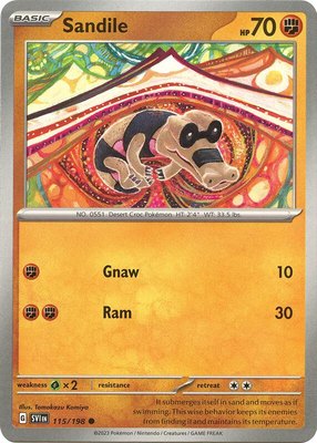 Sandile, Scarlet & Violet Base Set
