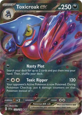 Toxicroak ex, Scarlet & Violet Base Set