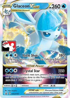 Glaceon VSTAR, Prize Pack Series Cards