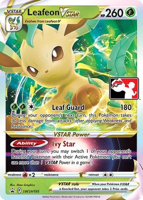 Leafeon VSTAR, Prize Pack Series Cards