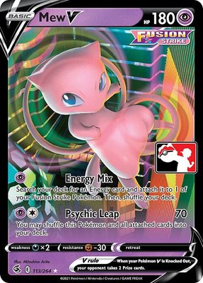 Mew V, Prize Pack Series Cards