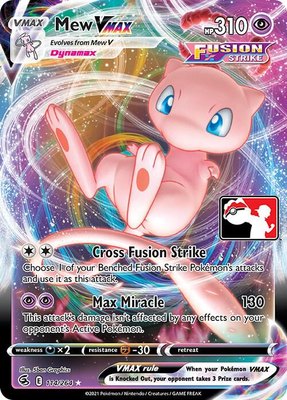 Mew VMAX, Prize Pack Series Cards