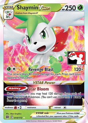 Shaymin VSTAR, Prize Pack Series Cards