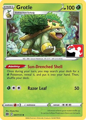 Grotle, Prize Pack Series Cards
