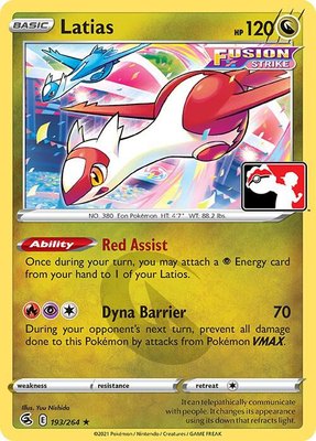 Latias, Prize Pack Series Cards