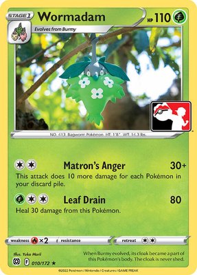 Wormadam, Prize Pack Series Cards