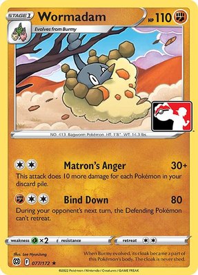 Wormadam, Prize Pack Series Cards