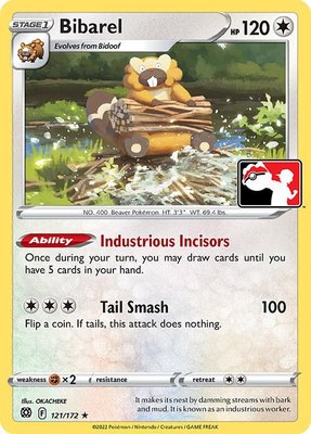 Bibarel, Prize Pack Series Cards