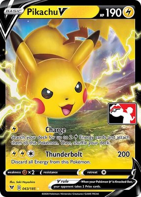 Pikachu V, Prize Pack Series Cards