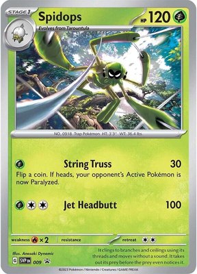Spidops, Scarlet & Violet Promo Cards