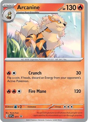 Arcanine, Scarlet & Violet Promo Cards
