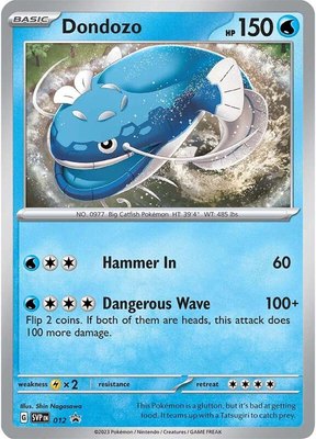 Dondozo, Scarlet & Violet Promo Cards