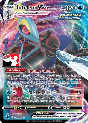 Inteleon VMAX, Prize Pack Series Cards