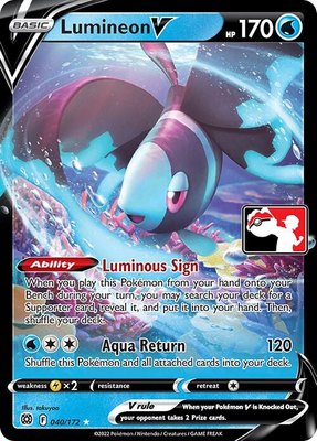 Lumineon V, Prize Pack Series Cards