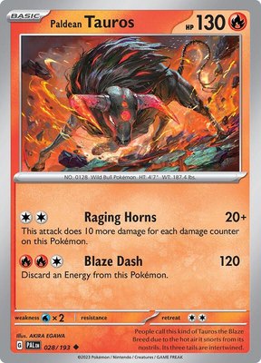 Paldean Tauros, Paldea Evolved
