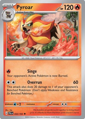 Pyroar, Paldea Evolved