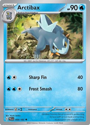 Arctibax, Paldea Evolved