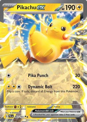 Pikachu ex, Paldea Evolved